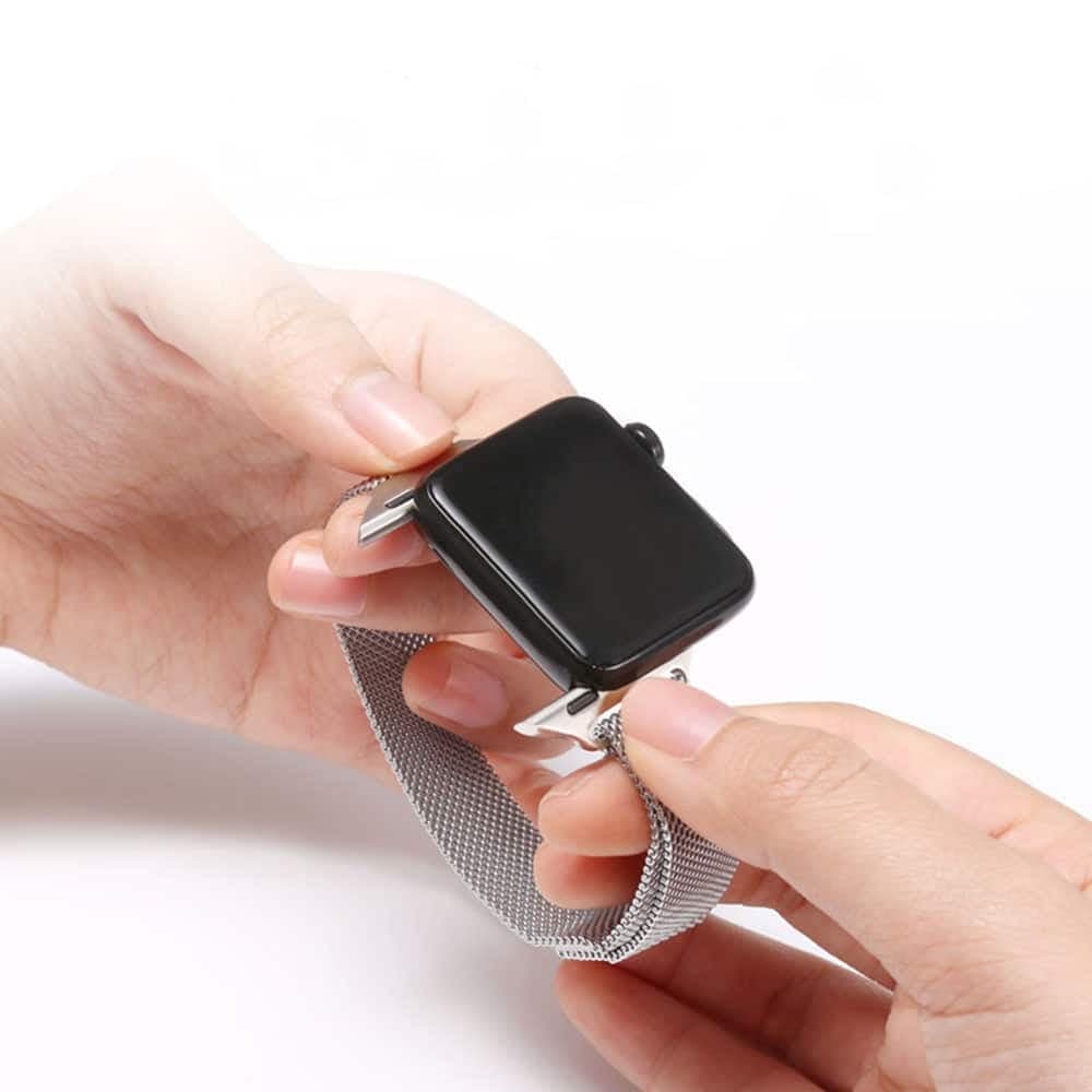 Techsuit - Watchband (W034) - Apple Watch 1/2/3/4/5/6/7/8/9/10/11/SE/SE 2/SE 3 (38/40/41/42mm) - Pink 4