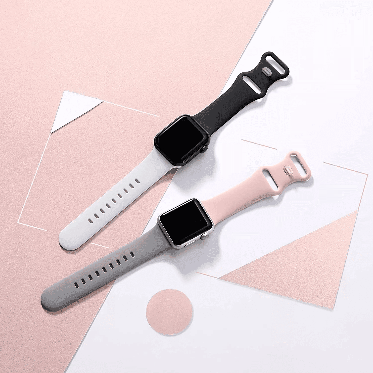 Techsuit - Watchband (W031) - Apple Watch 1/2/3/4/5/6/7/8/9/10/SE/SE 2 (38/40/41/42mm) - Gray 4