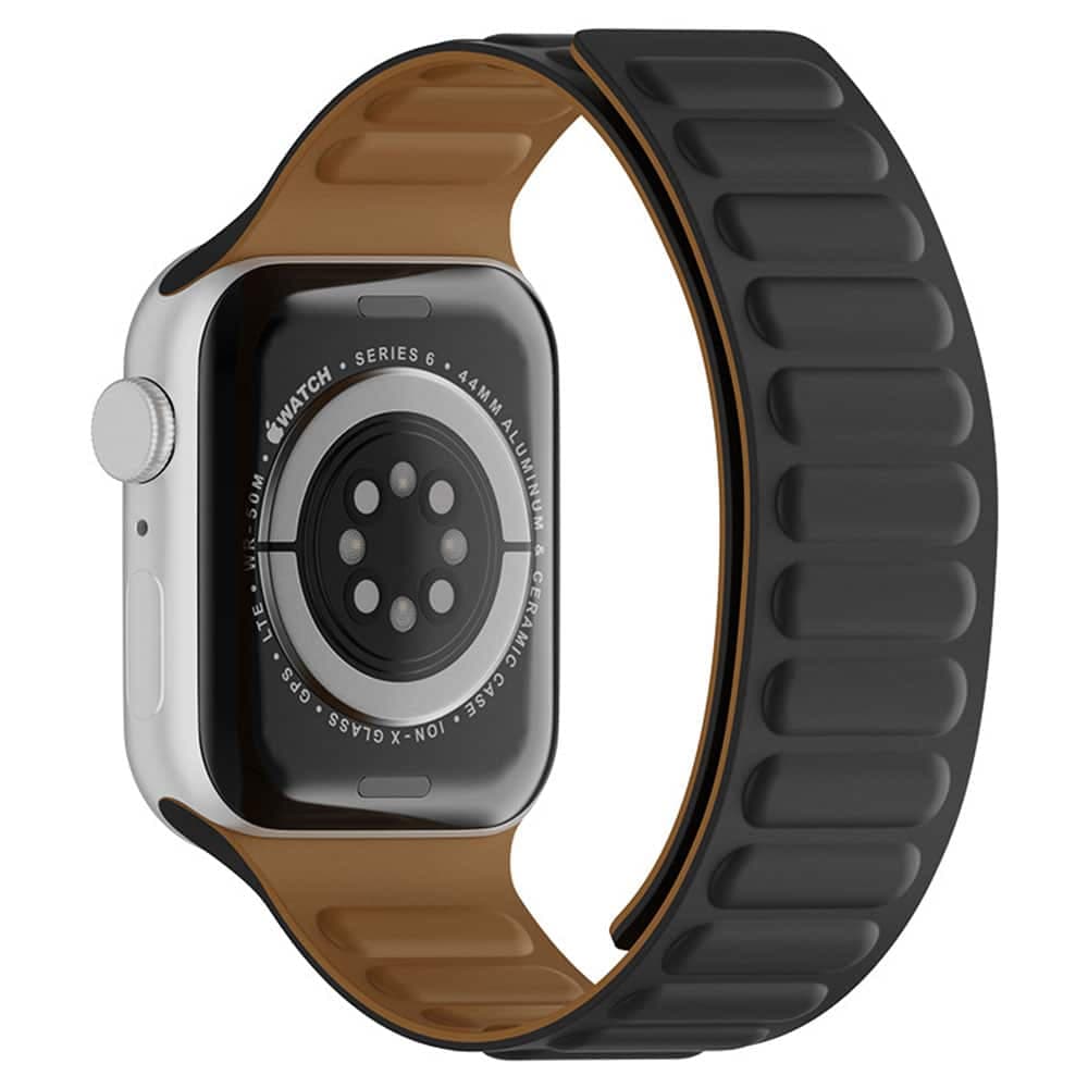 Techsuit Watchband (W035) - θήκη για Apple Watch 38mm (1st gen) / SE 2 3 1 4 5 6 7 8 9 10 11 - Μαύρο 2