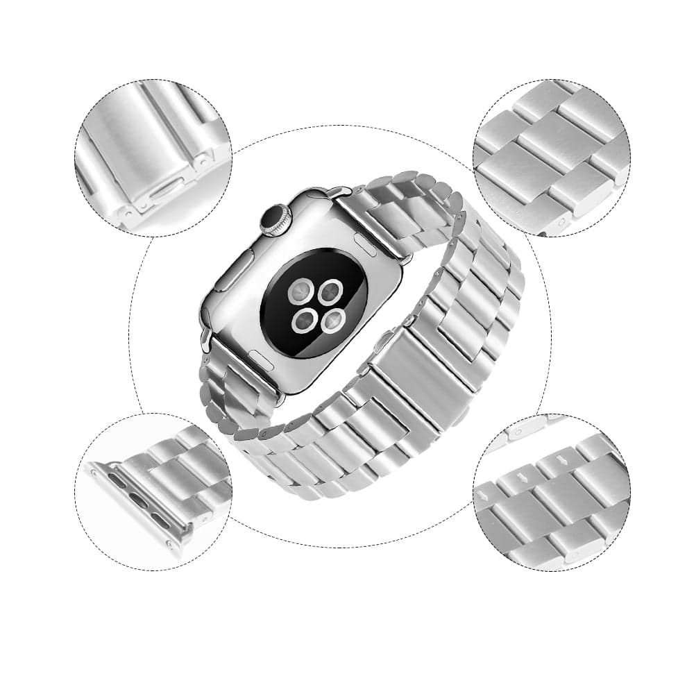 Techsuit - Watchband (W036) - Apple Watch 1/2/3/4/5/6/7/8/9/10/SE/SE 2 (38/40/41/42mm) - Pink 5