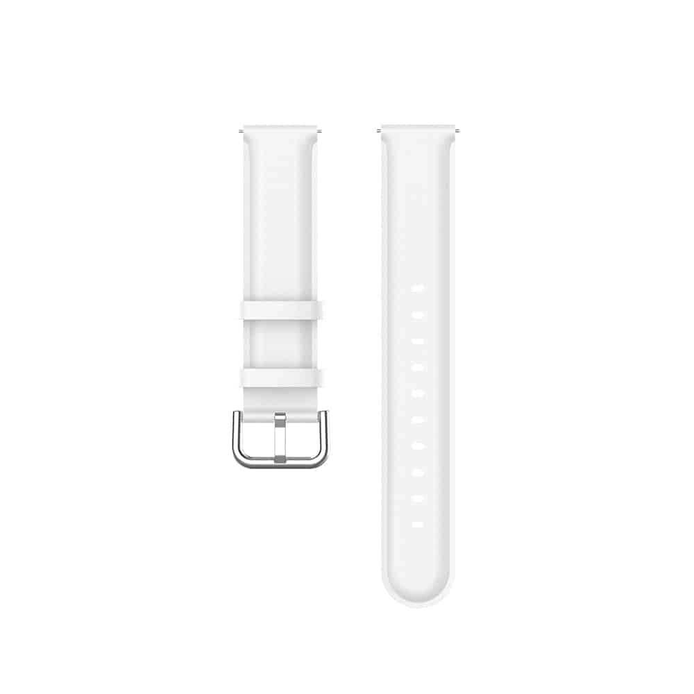 Techsuit - Watchband 20mm (W007PU) - Samsung Galaxy Watch 4/5/Active 2, Huawei Watch GT 3 (42mm)/GT 3 Pro (43mm) - White 2