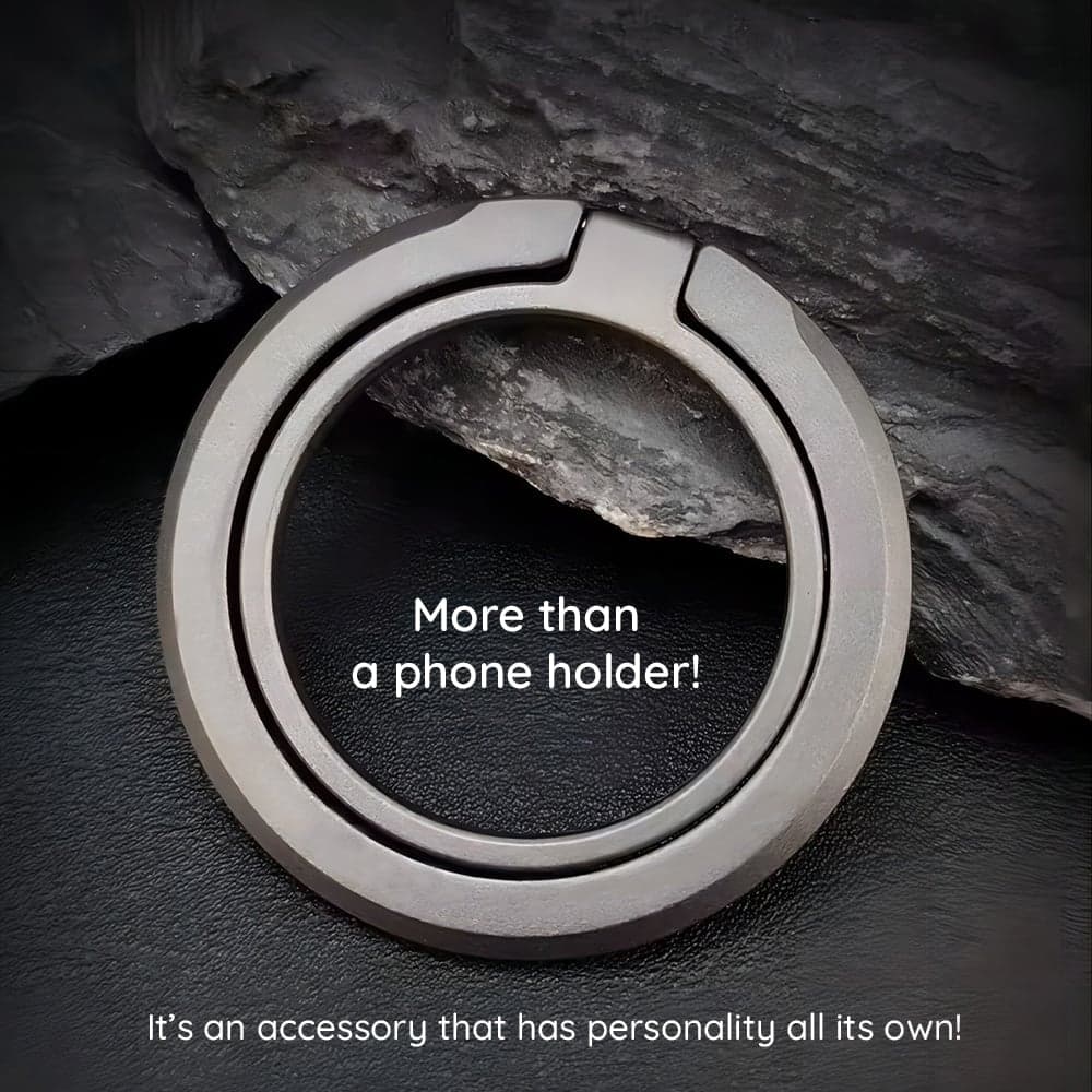 Techsuit - MagSafe Phone Ring (MPR3) - Round Shape, Aluminium Alloy, 3M - Blue 4