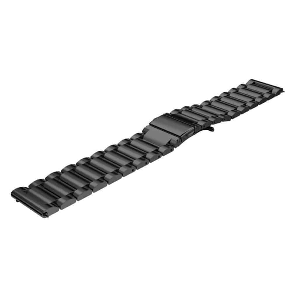 Techsuit - Watchband 20mm (W010) - Samsung Galaxy Watch 4/5/Active 2, Huawei Watch GT 3 (42mm)/GT 3 Pro (43mm) - Black 3