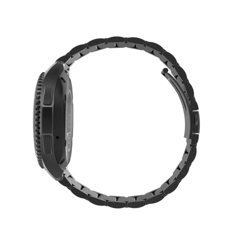 Techsuit - Watchband 20mm (W010) - Samsung Galaxy Watch 4/5/Active 2, Huawei Watch GT 3 (42mm)/GT 3 Pro (43mm) - Black 5