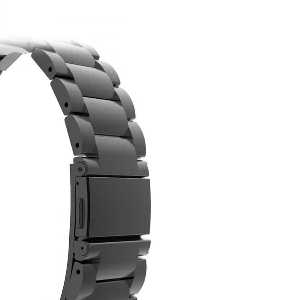 Techsuit - Watchband 20mm (W010) - Samsung Galaxy Watch 4/5/Active 2, Huawei Watch GT 3 (42mm)/GT 3 Pro (43mm) - Black 6