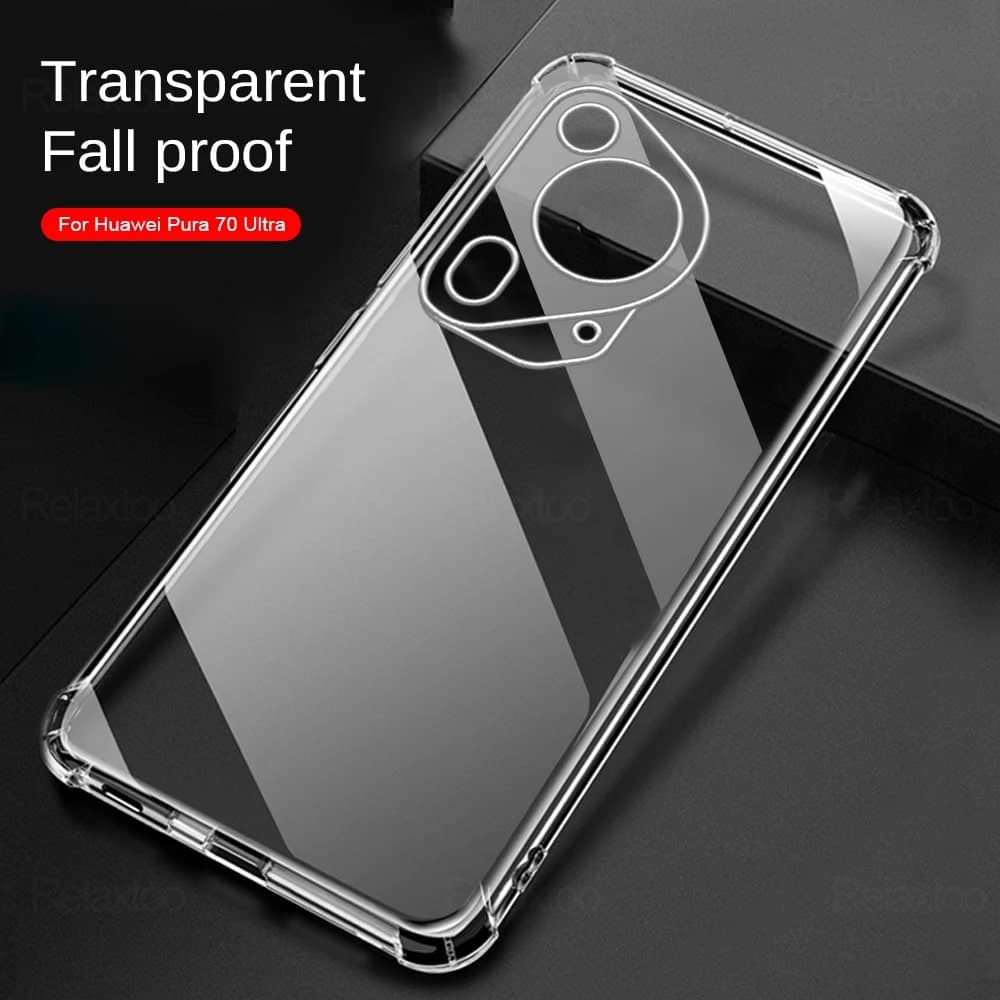 Techsuit Shockproof Clear Silicone - θήκη για Huawei Pura 70 Ultra - Διάφανο 3