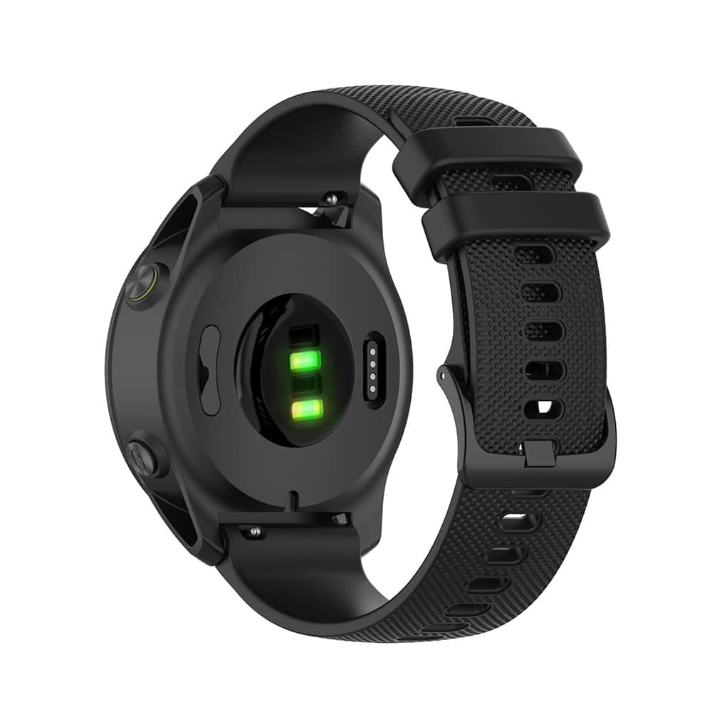 Techsuit - Watchband 20mm (W006) - Samsung Galaxy Watch 4/5/Active 2, Huawei Watch GT 3 (42mm)/GT 3 Pro (43mm) - Black 4