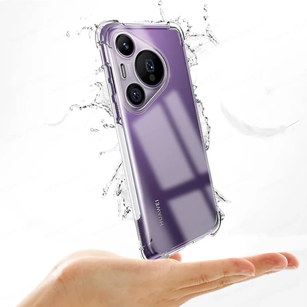 Techsuit Shockproof Clear Silicone - θήκη για Huawei Pura 70 - Διάφανο 4