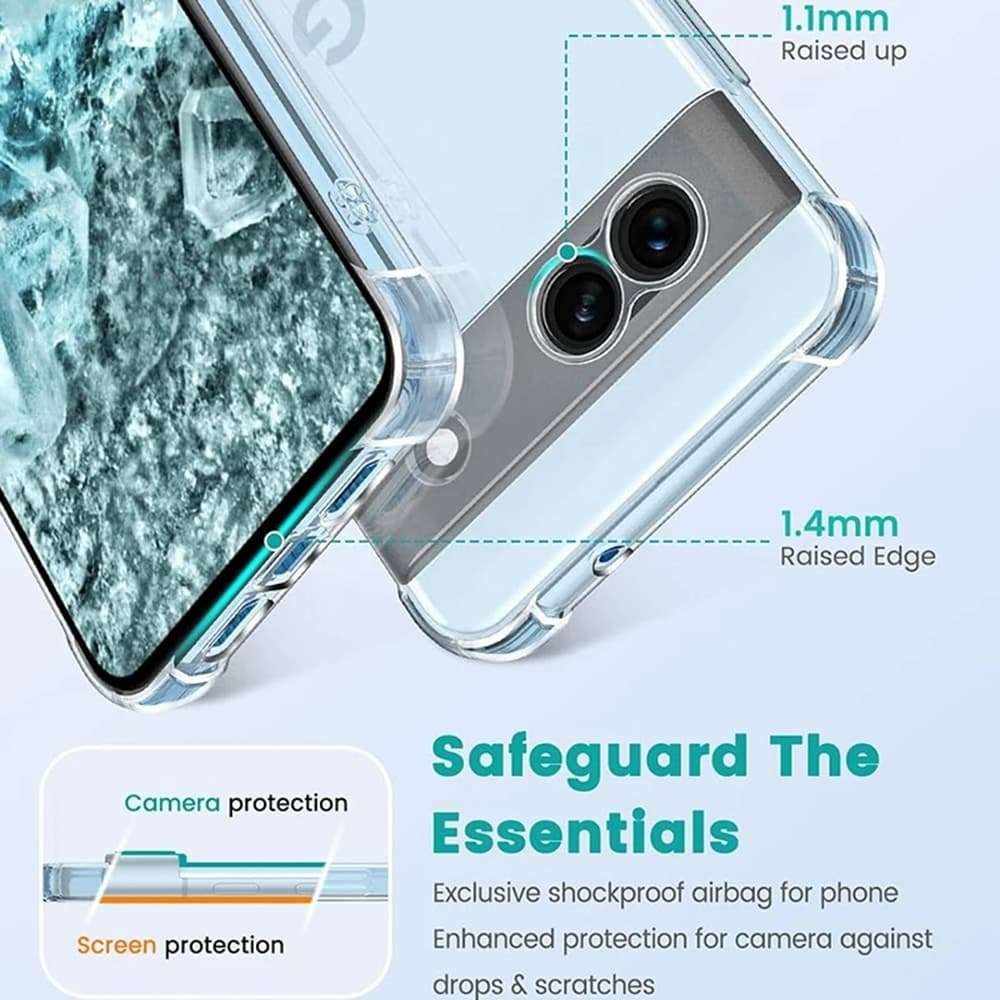 Techsuit Shockproof Clear Silicone - θήκη για Google Pixel 9 Pro - Διάφανο 4