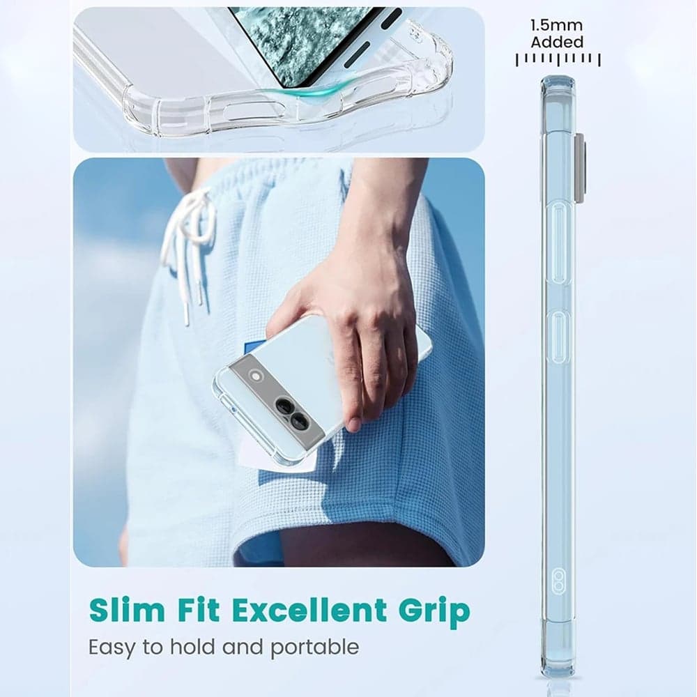 Techsuit Shockproof Clear Silicone - θήκη για Google Pixel 9 Pro - Διάφανο 5