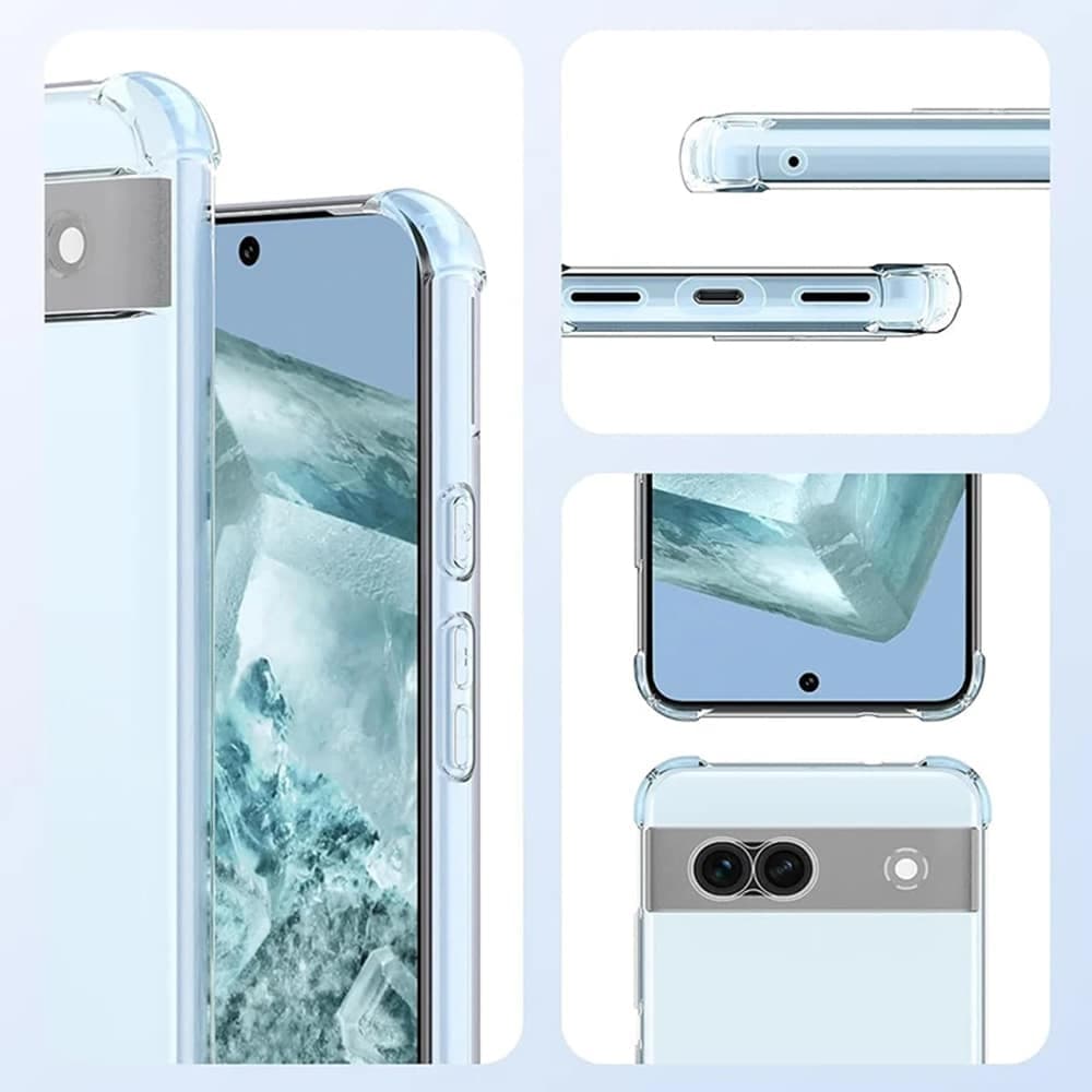 Techsuit Shockproof Clear Silicone - θήκη για Google Pixel 9 Pro - Διάφανο 6