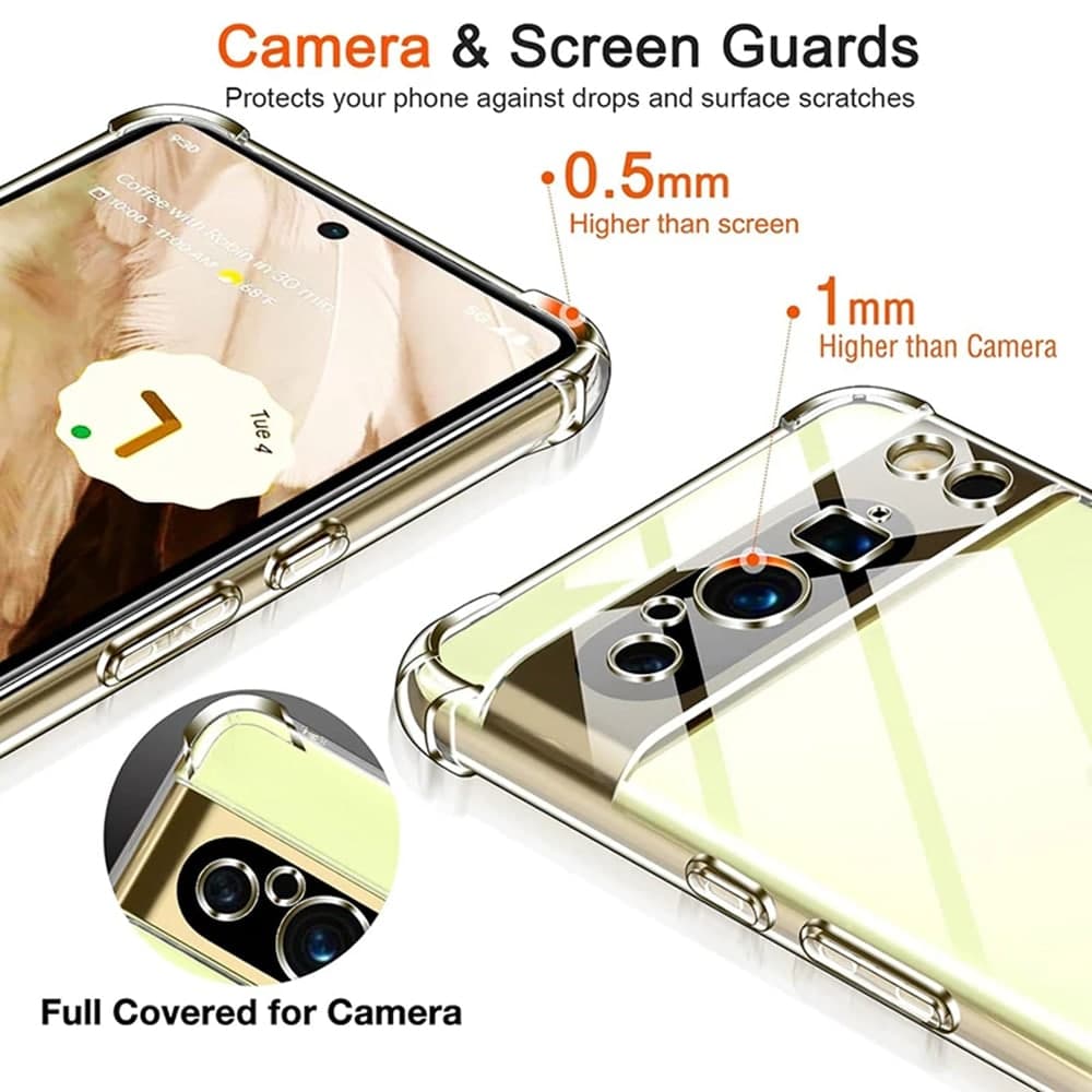 Techsuit Shockproof Clear Silicone - θήκη για Google Pixel 9 Pro XL - Διάφανο 4