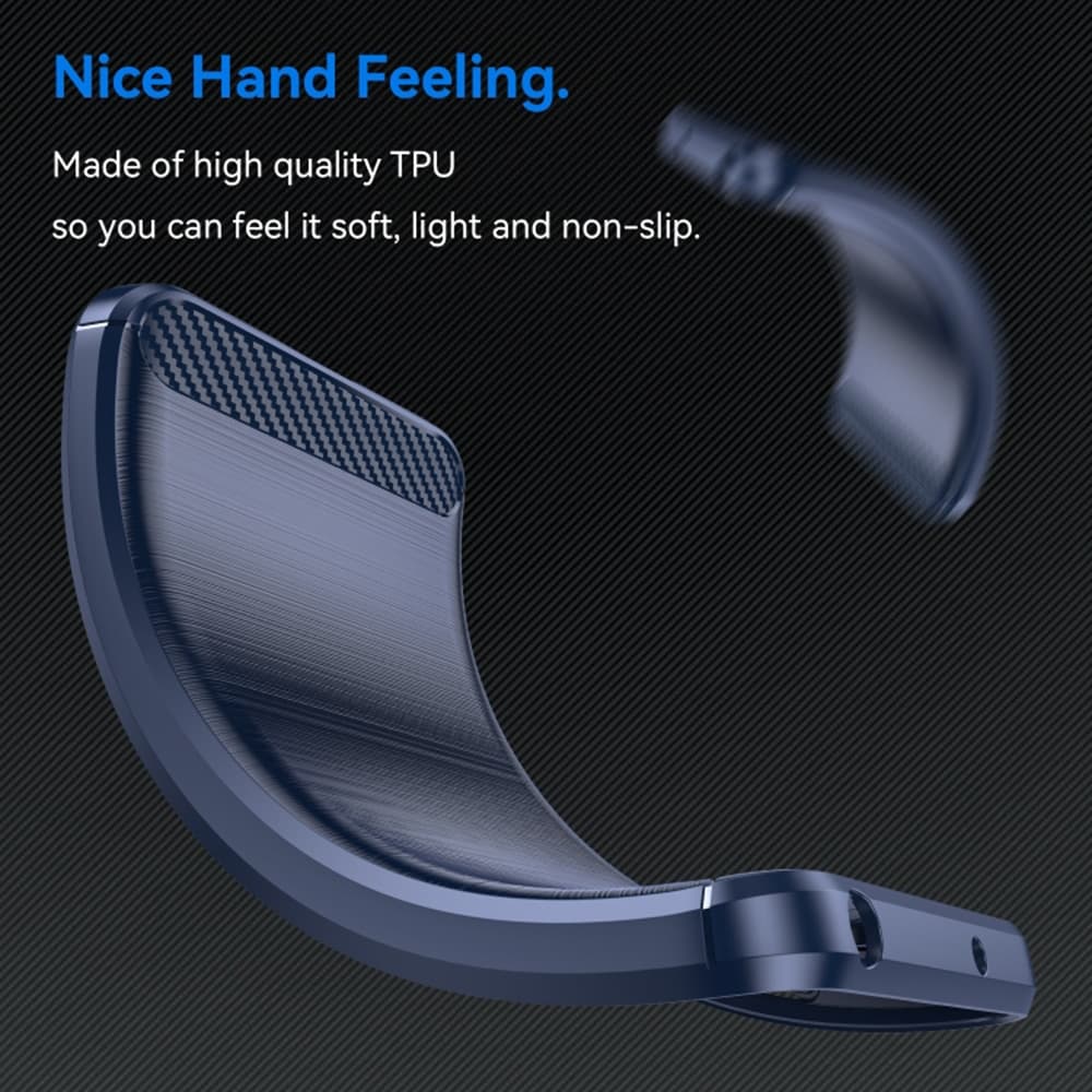 Techsuit Carbon Silicone - θήκη για Nokia C32 - Μπλε 4