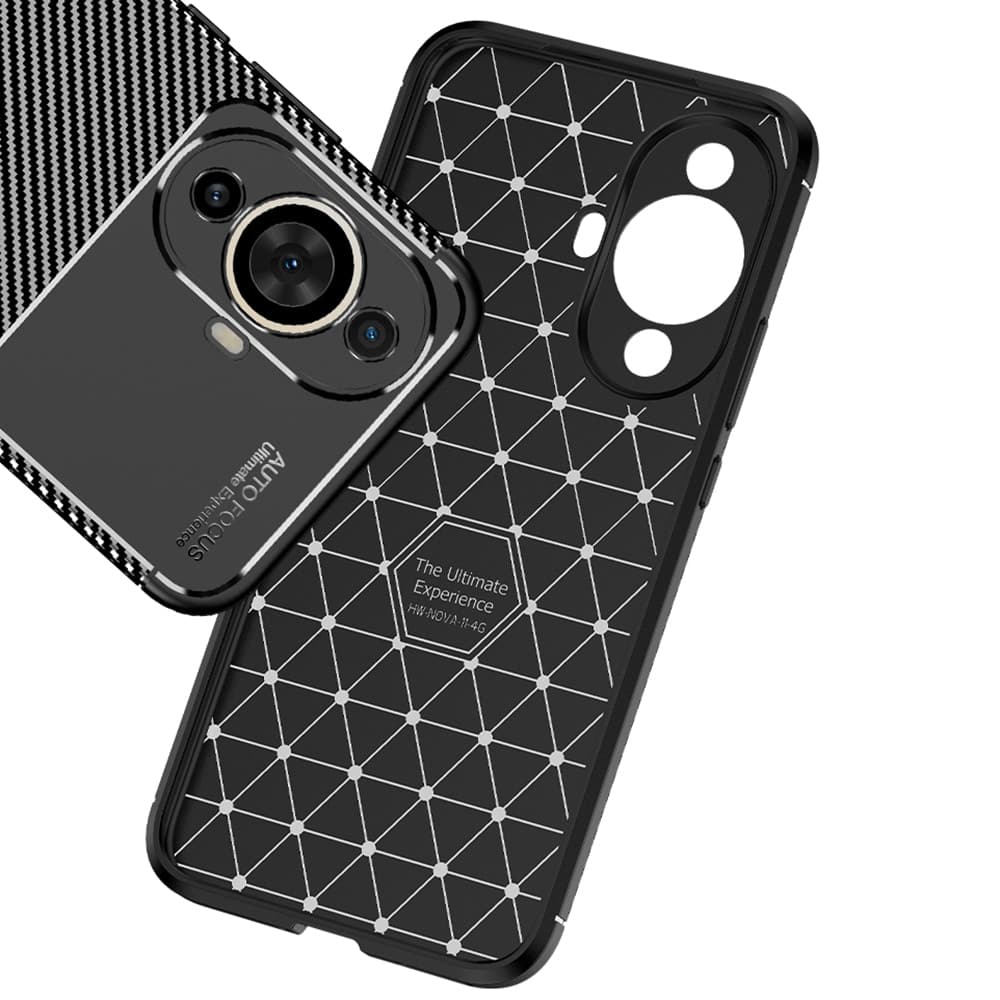 Techsuit CarbonFiber - θήκη για Huawei nova 11 - Μαύρο 6