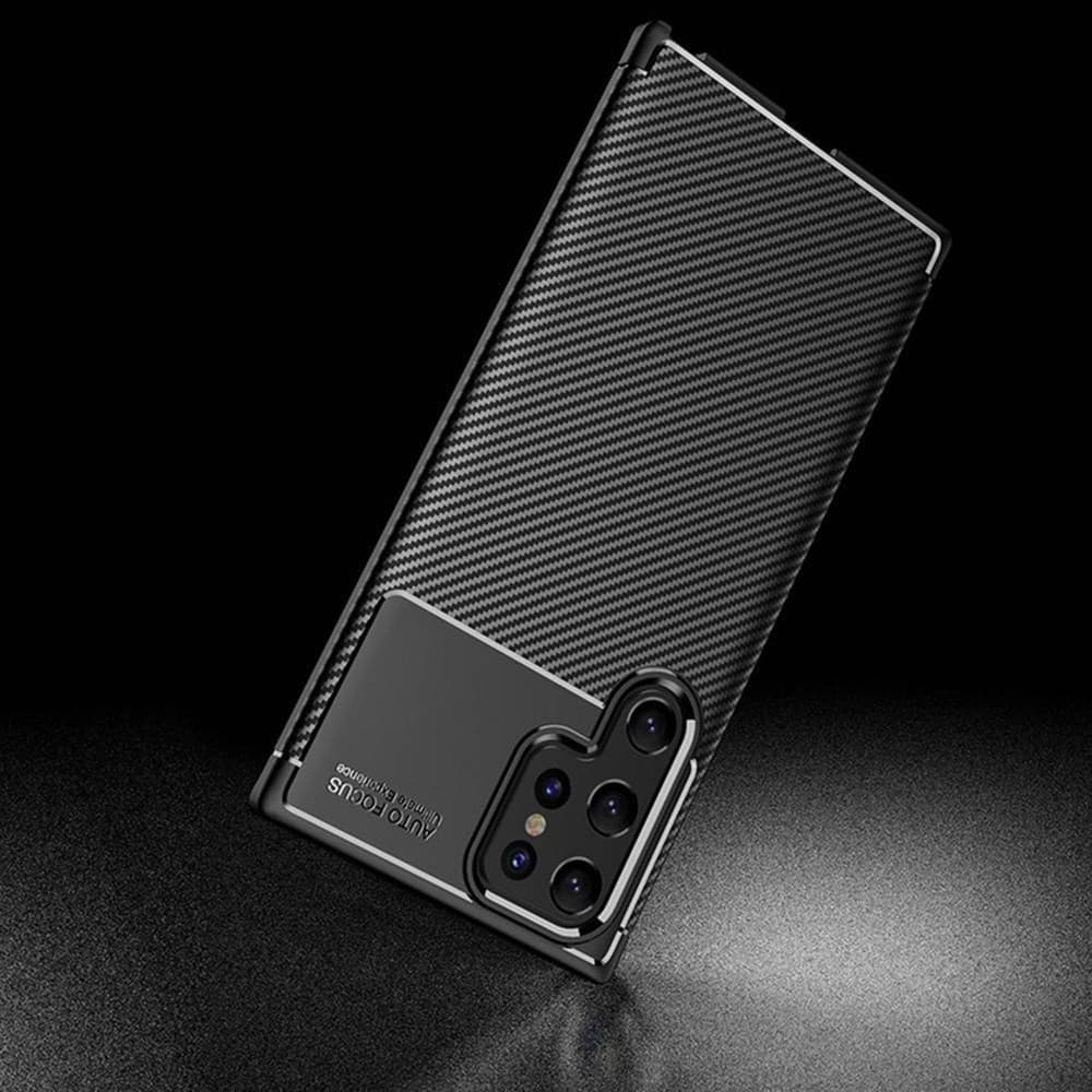 Techsuit CarbonFiber - θήκη για Samsung Galaxy S22 Ultra 5G - Μαύρο 4