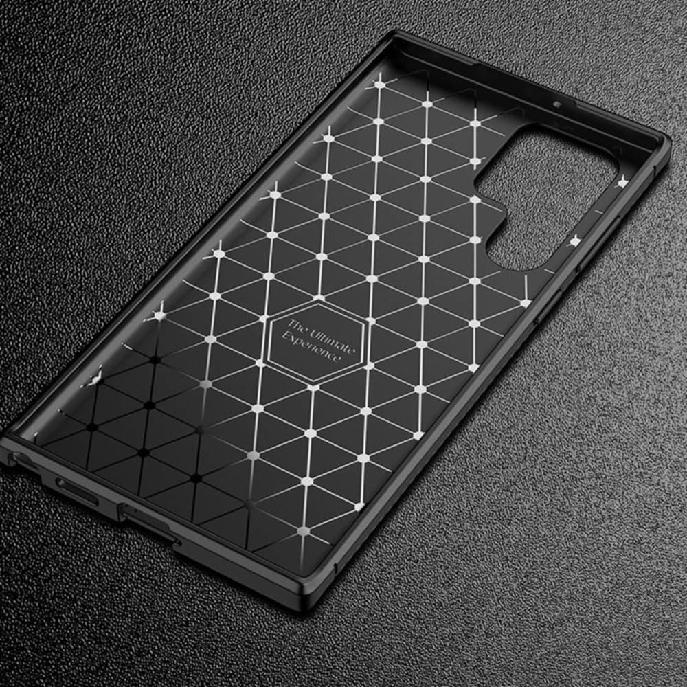 Techsuit CarbonFiber - θήκη για Samsung Galaxy S22 Ultra 5G - Μαύρο 5