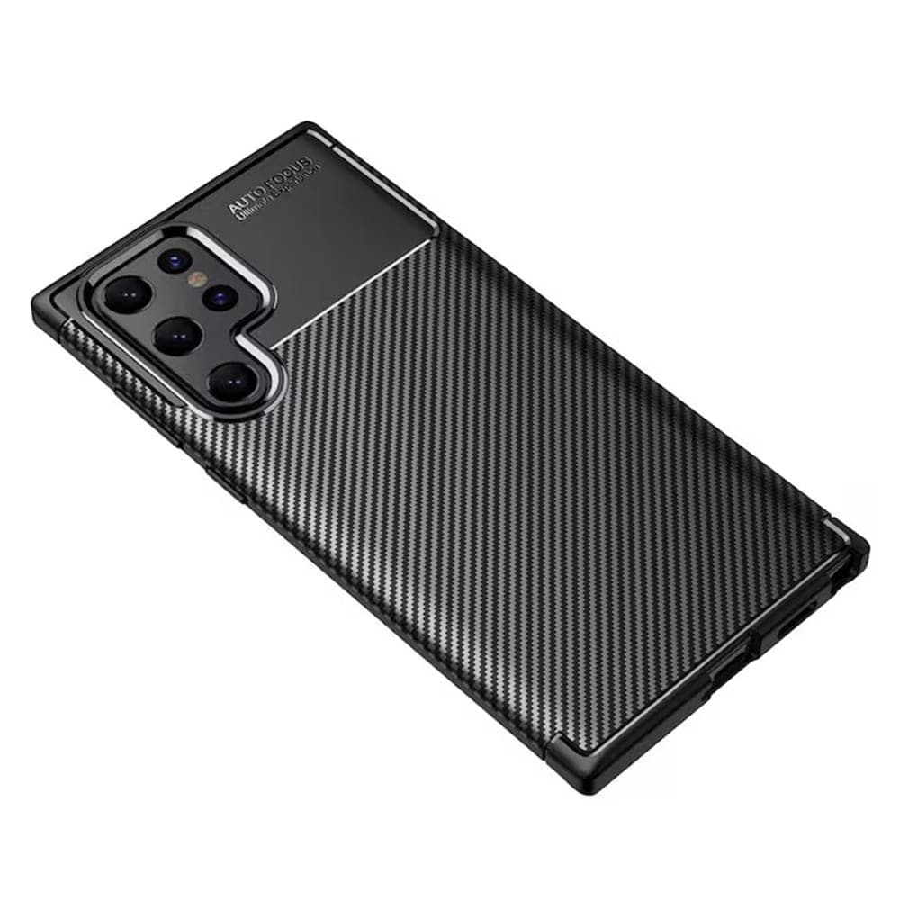 Techsuit CarbonFiber - θήκη για Samsung Galaxy S22 Ultra 5G - Μαύρο 2