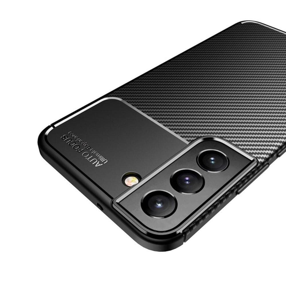 Techsuit CarbonFiber - θήκη για Samsung Galaxy S21 FE 5G - Μαύρο 4