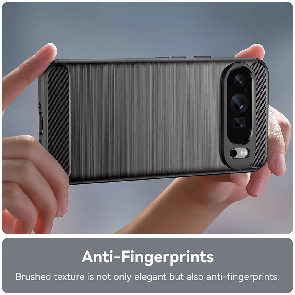 Techsuit Carbon Silicone - θήκη για Google Pixel 9 Pro XL - Μπλε 4