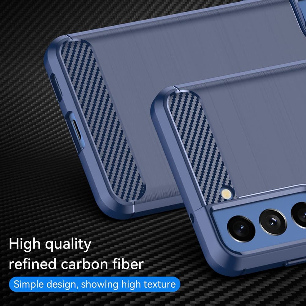 Techsuit Carbon Silicone - θήκη για Samsung Galaxy S20 FE - Μπλε 5