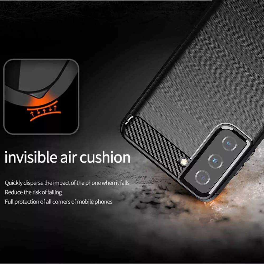 Techsuit Carbon Silicone - θήκη για Samsung Galaxy S20 FE - Μπλε 3