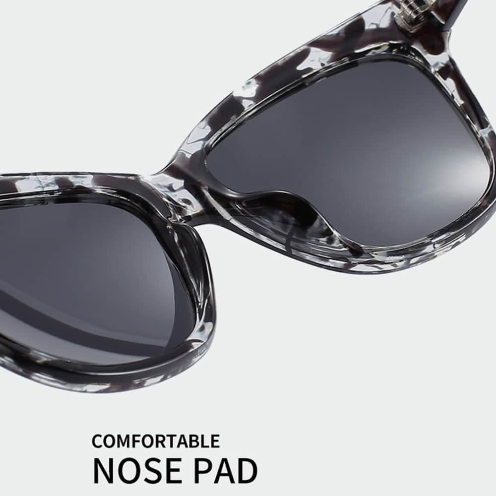 Techsuit - Polarized Γυαλιά Ηλίου PC (OD8155-C4) - Προστασία UV - Λουλούδια / Μαύρο One Size 4