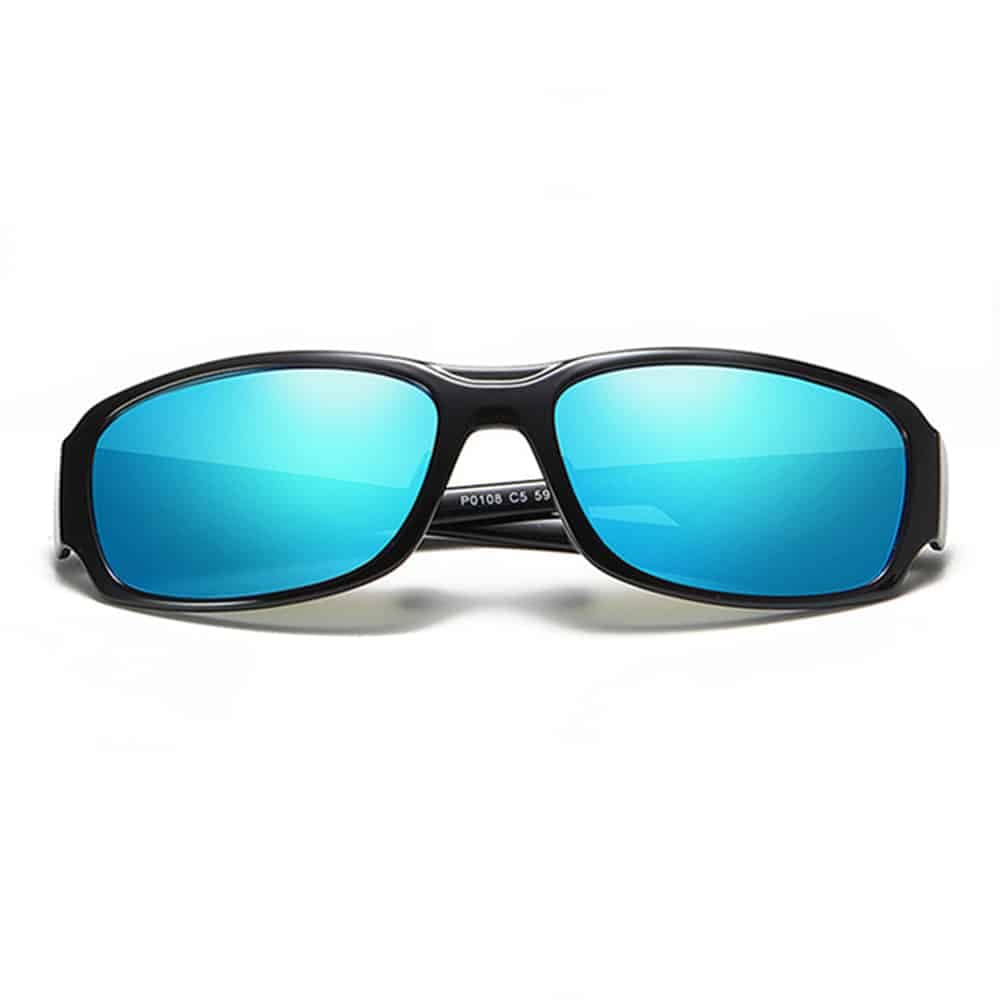 Techsuit - Polarized Γυαλιά Ηλίου TR90 (MM108) - Προστασία UV - Λαμπερό Μαύρο / Παγωμένο Μπλε One Size 2
