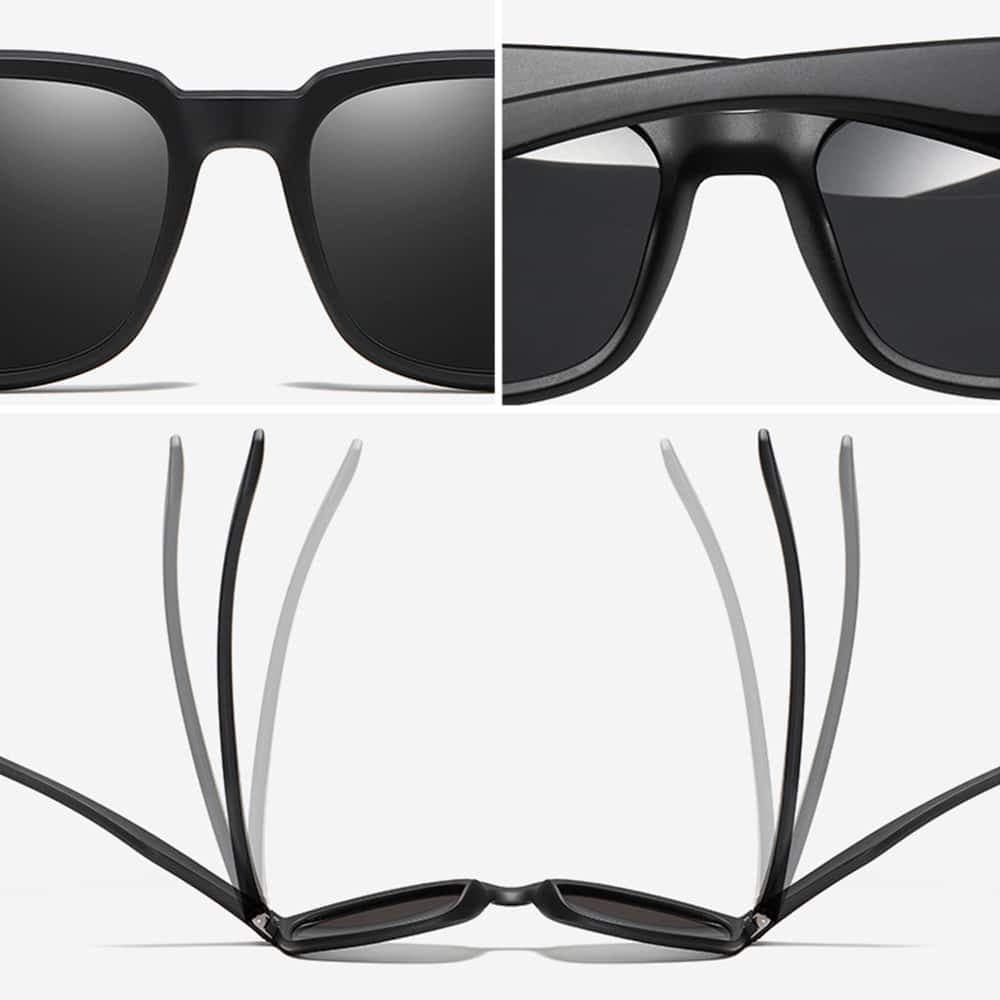 Techsuit - Polarized Γυαλιά Ηλίου TR90 (MM99) - Προστασία UV - Ματ Καφέ One Size 3