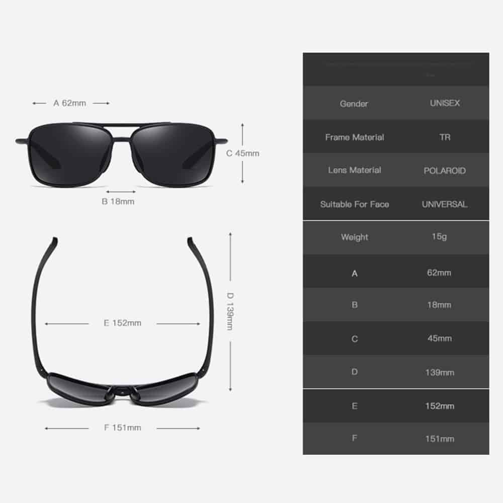 Techsuit - Polarized Γυαλιά Ηλίου TR90 (MM99) - Προστασία UV - Ματ Καφέ One Size 6