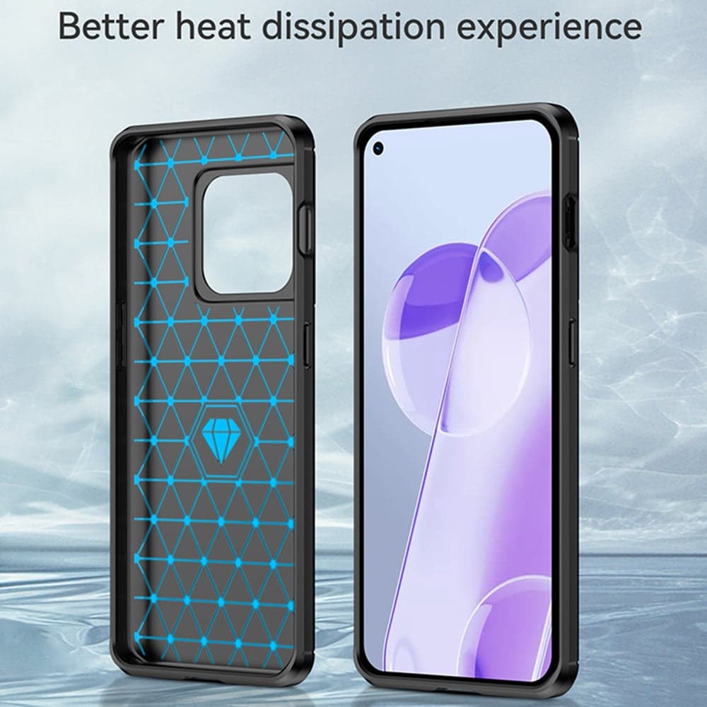 Techsuit Carbon Silicone - θήκη για Oneplus 10 Pro - Μαύρο 5