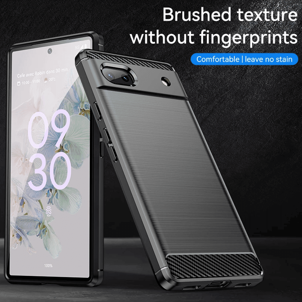 Techsuit Carbon Silicone - θήκη για Google Pixel 6a - Μαύρο 3