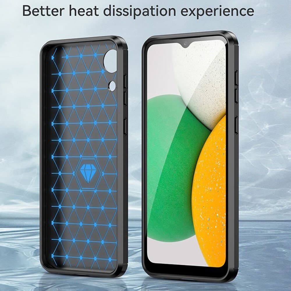 Techsuit Carbon Silicone - θήκη για Samsung Galaxy A03 Core - Μαύρο 4