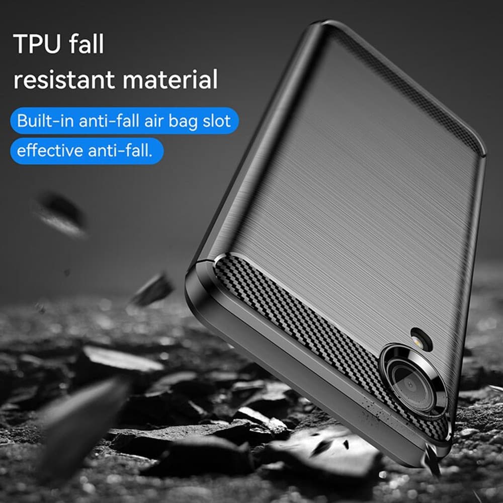 Techsuit Carbon Silicone - θήκη για Samsung Galaxy A03 Core - Μαύρο 5