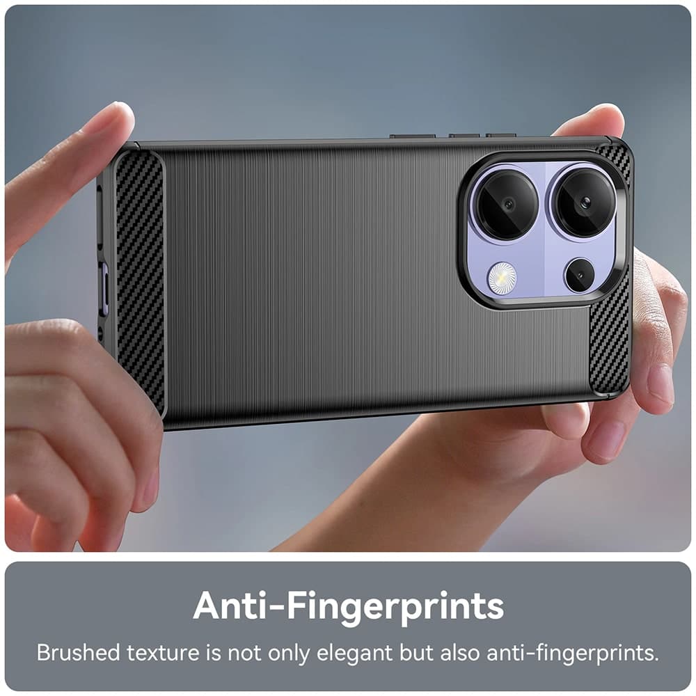 Techsuit Carbon Silicone - θήκη για Xiaomi Redmi Note 13 Pro / Poco M6 - Μπλε 3
