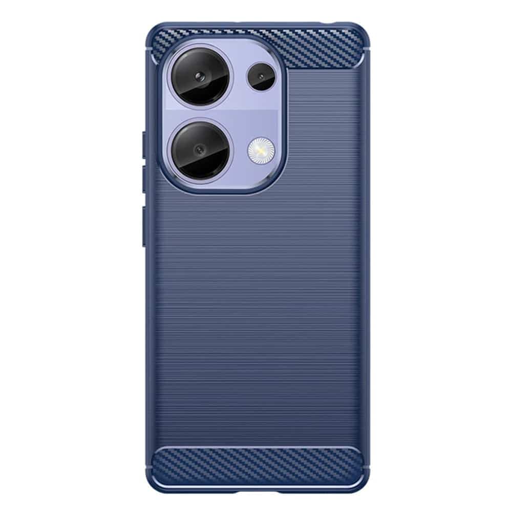 Techsuit Carbon Silicone - θήκη για Xiaomi Redmi Note 13 Pro / Poco M6 - Μπλε 2