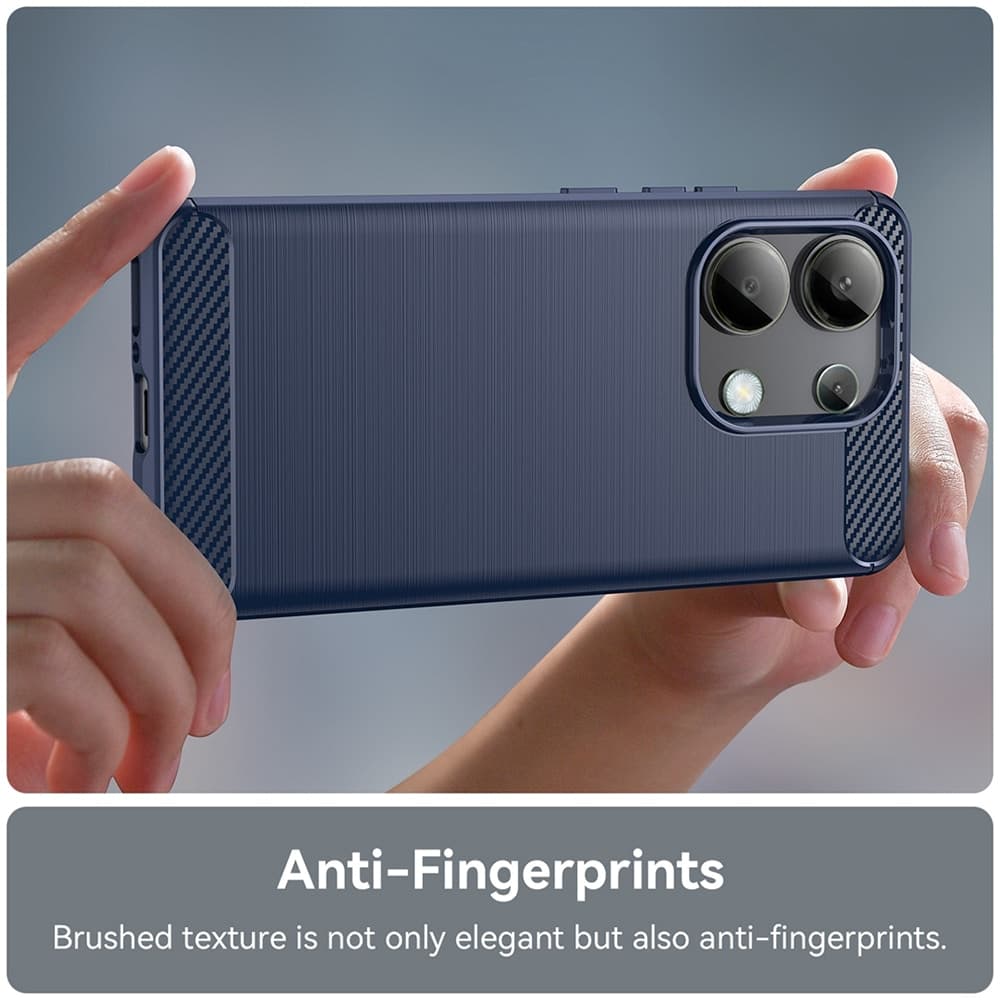 Techsuit Carbon Silicone - θήκη για Xiaomi Redmi Note 13 4G - Μπλε 5