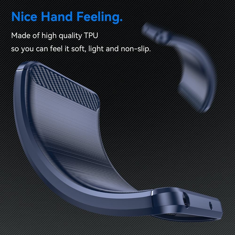 Techsuit Carbon Silicone - θήκη για Xiaomi Redmi Note 13 4G - Μπλε 6