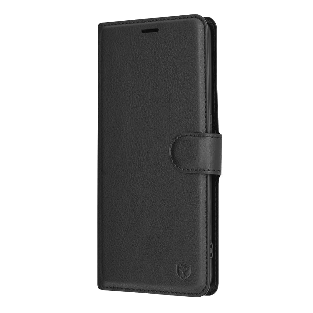 Techsuit Leather Folio - θήκη για Oppo Reno5 Lite / A94 4G - Μαύρο 4