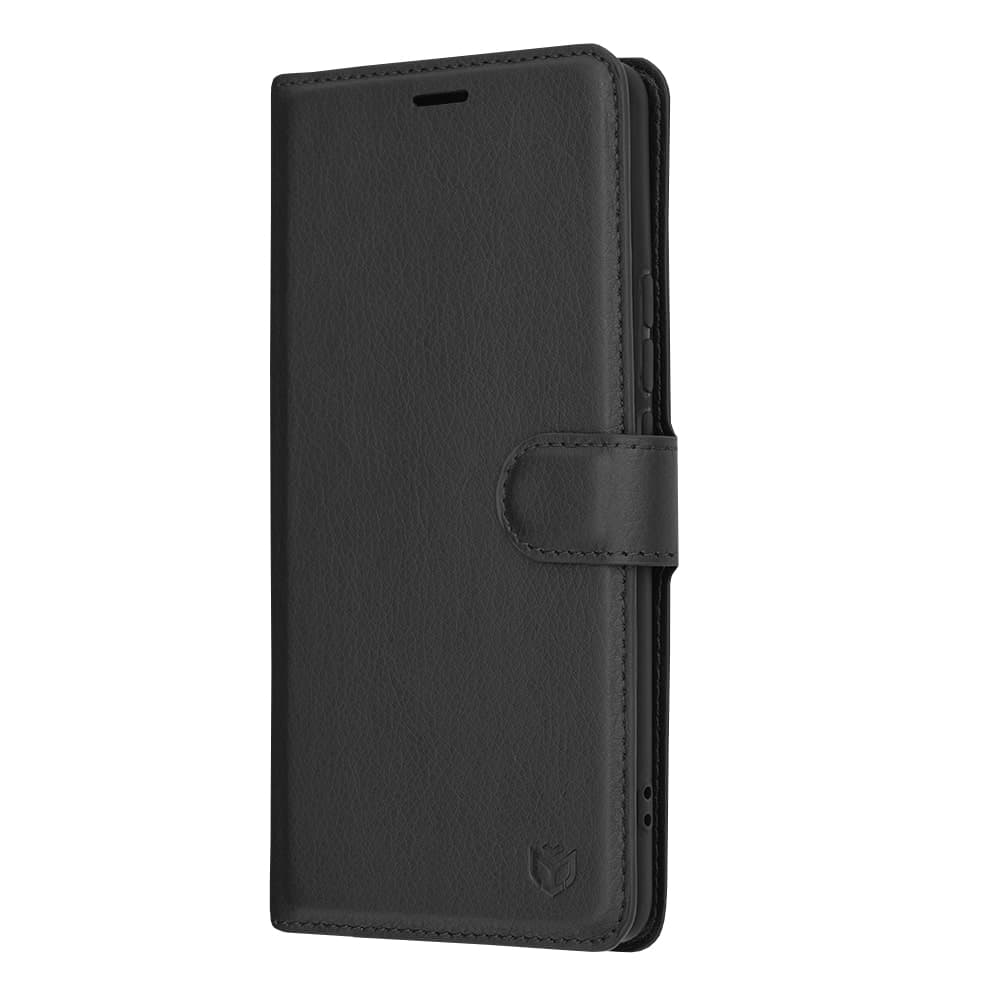 Techsuit Leather Folio - θήκη για Realme 12 Pro - Μαύρο 4