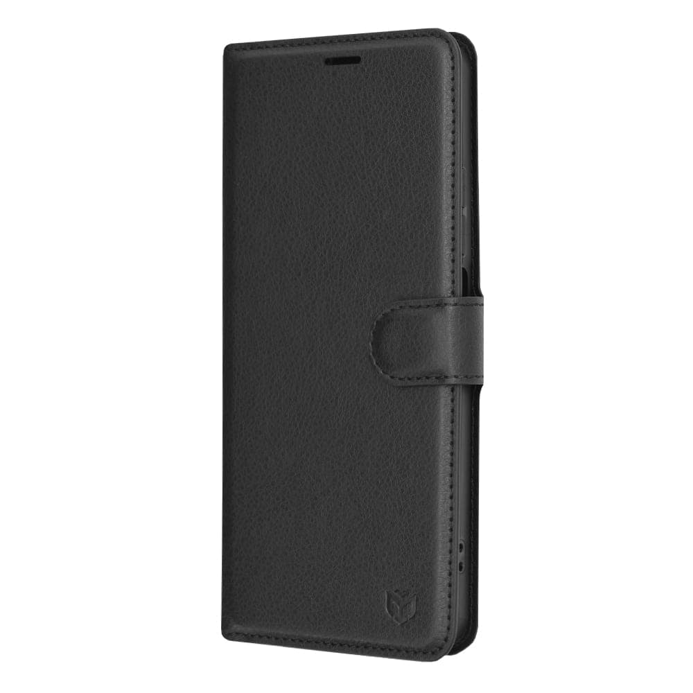 Techsuit Leather Folio - θήκη για Realme C67 / 4G - Μαύρο 4
