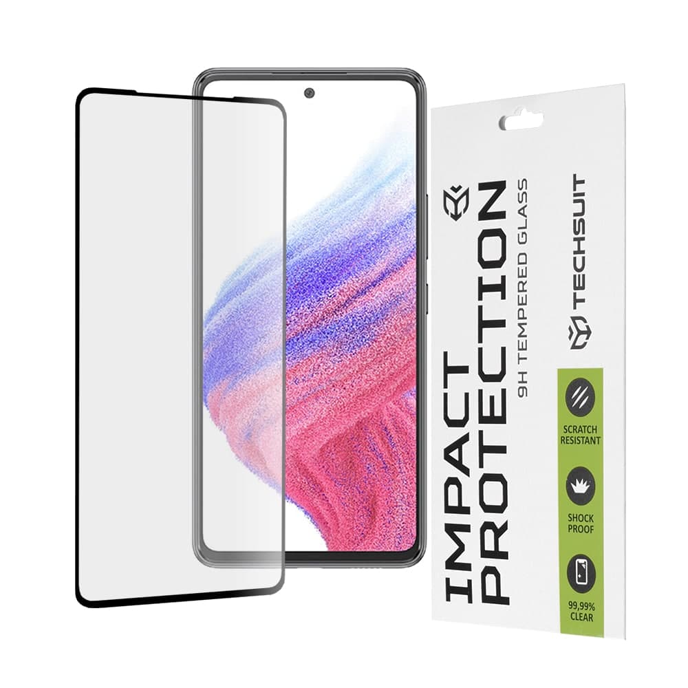 Techsuit - 111D Πλήρης Κάλυψη / Full Glue Γυαλί - Samsung Galaxy A53 5G - Μαύρο