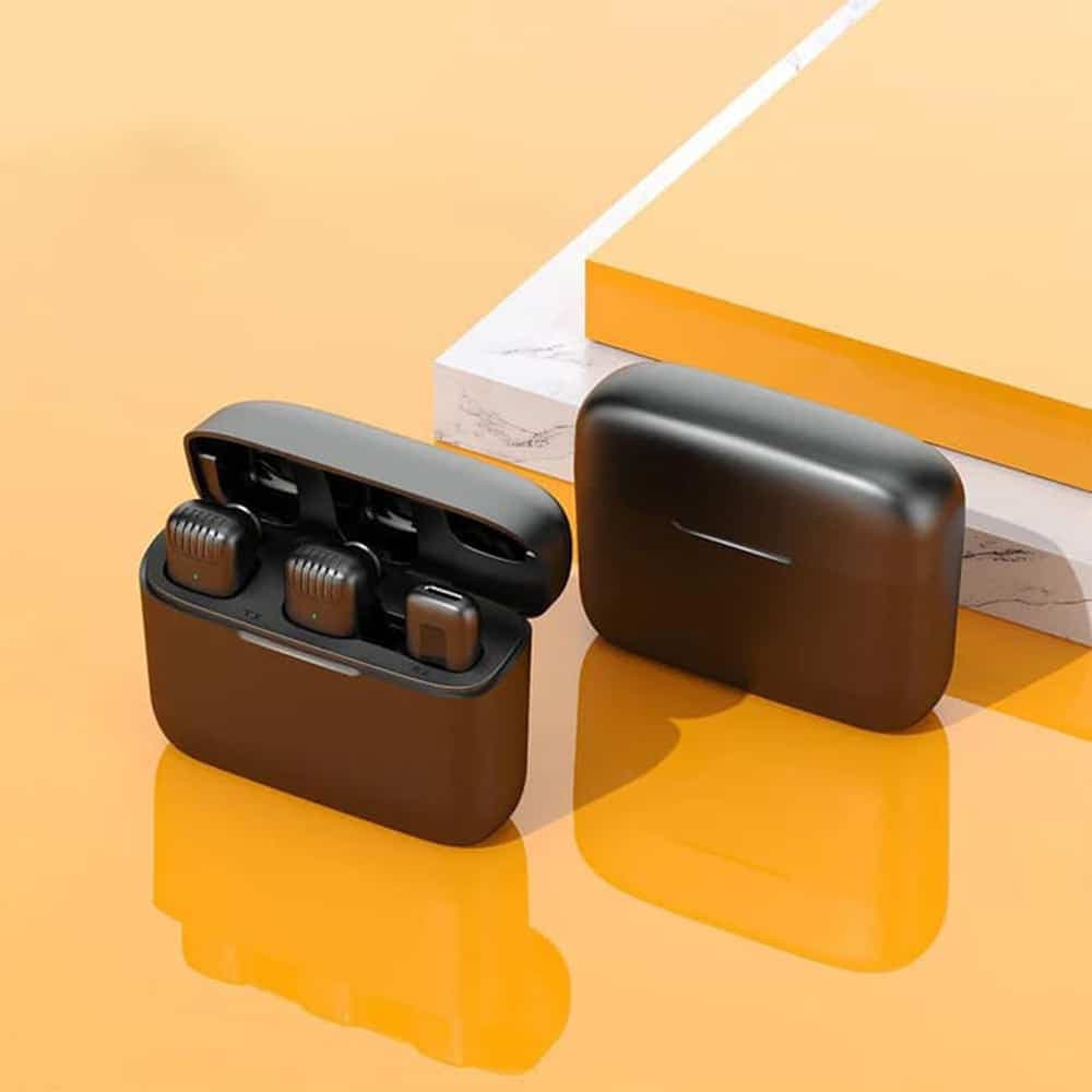 Techsuit - (2 pack) Ασύρματο μικρόφωνο Lavalier (LW4) Type-C, Μαύρο 2