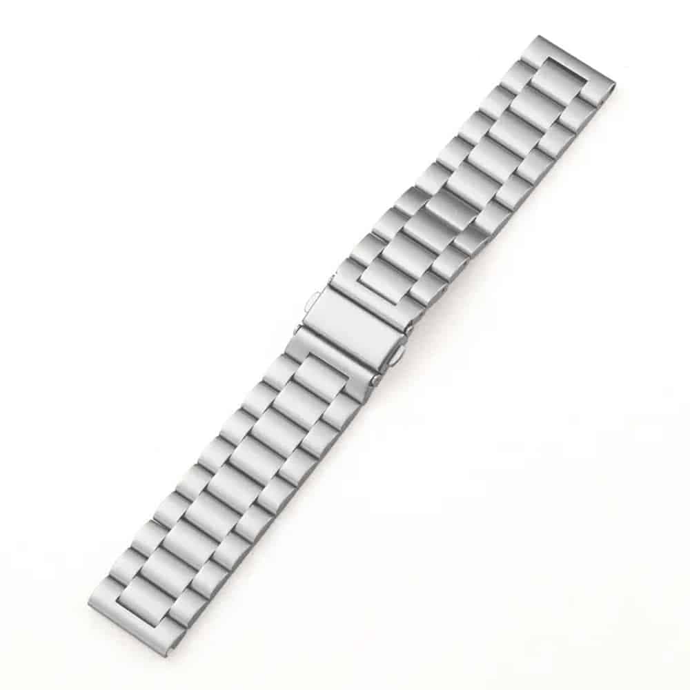 Techsuit - Watchband 18mm (W010) - Huawei Watch GT 4 (41mm)/W1/Honor Watch S1/Garmin Venu 2S/Vivoactive 4S - Silver 2