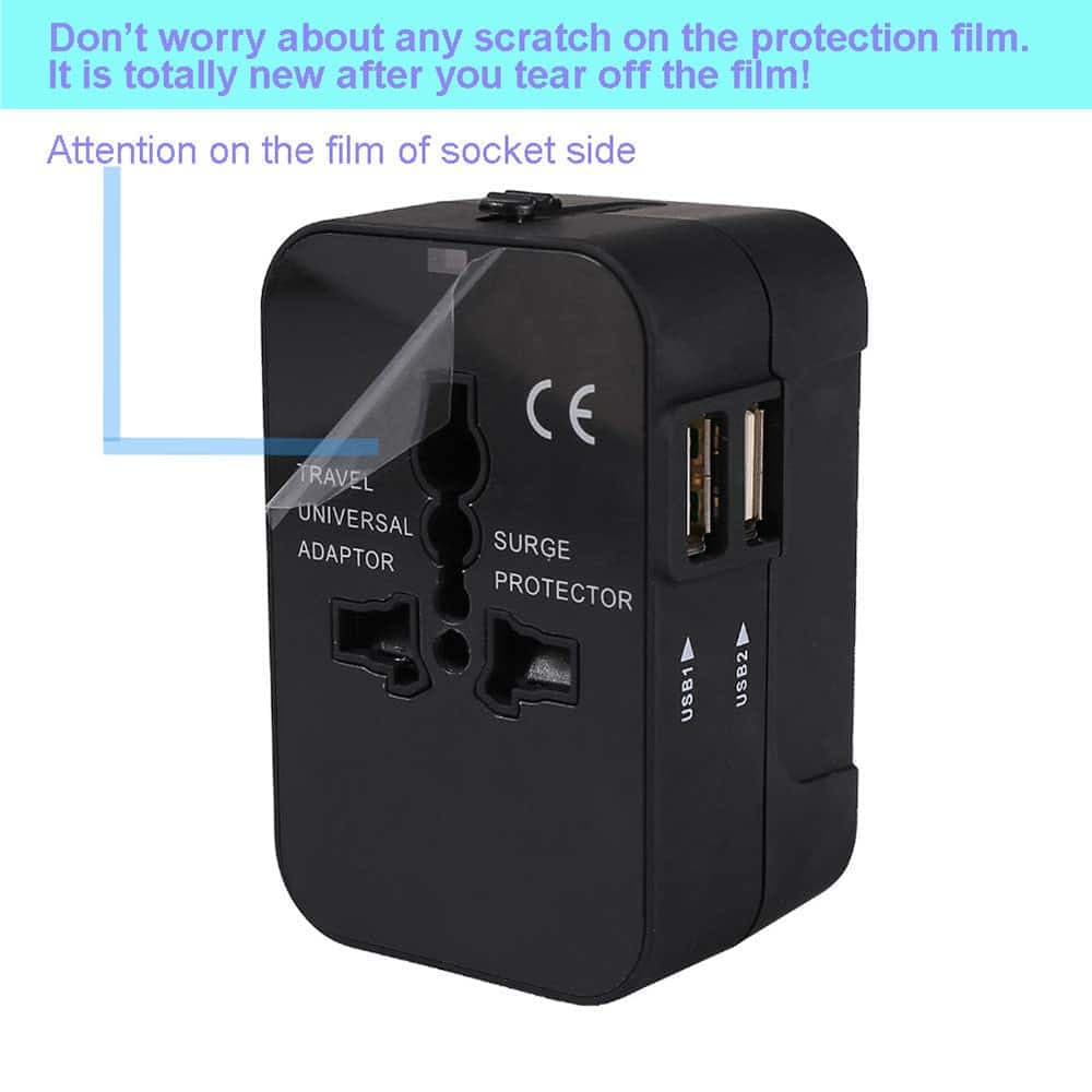 Techsuit - Προσαρμογέας Ταξιδίου (HHT202) - 2 x USB, EU, UK, AUS, US - Λευκό 3