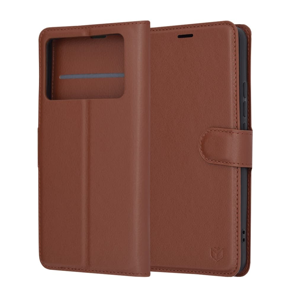Techsuit Leather Folio - θήκη για Xiaomi Poco X6 Pro - Καφέ 6