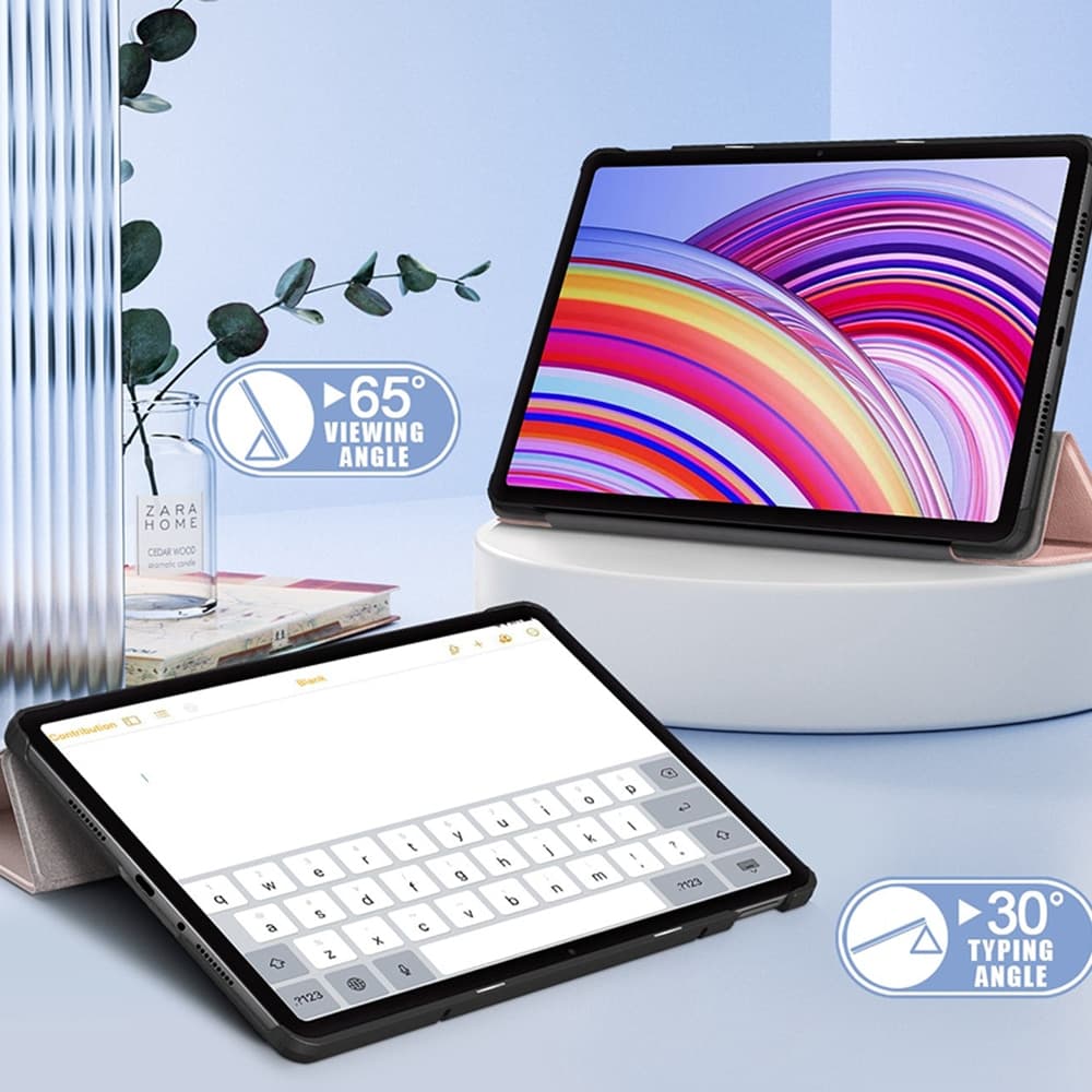 Techsuit FoldPro - θήκη για Xiaomi Redmi Pad Pro - Ροζ 4