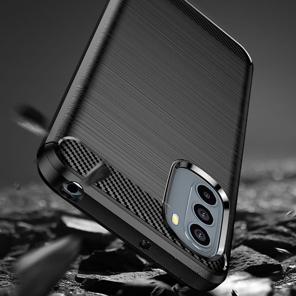 Techsuit Carbon Silicone - θήκη για Motorola Moto G31 - Μαύρο 2
