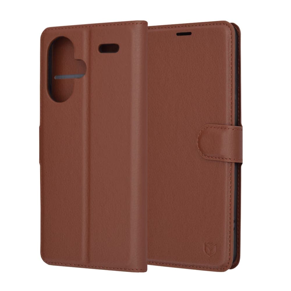 Techsuit Leather Folio - θήκη για Xiaomi Redmi Note 13 Pro+ 5G - Καφέ 6