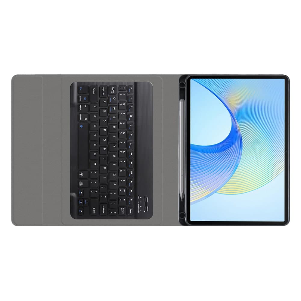 Techsuit - CozyTab Case (with Pencil Holder/RGB Wireless Magnetic Keyboard) - Honor Pad X9 / X8 Pro - Black 4
