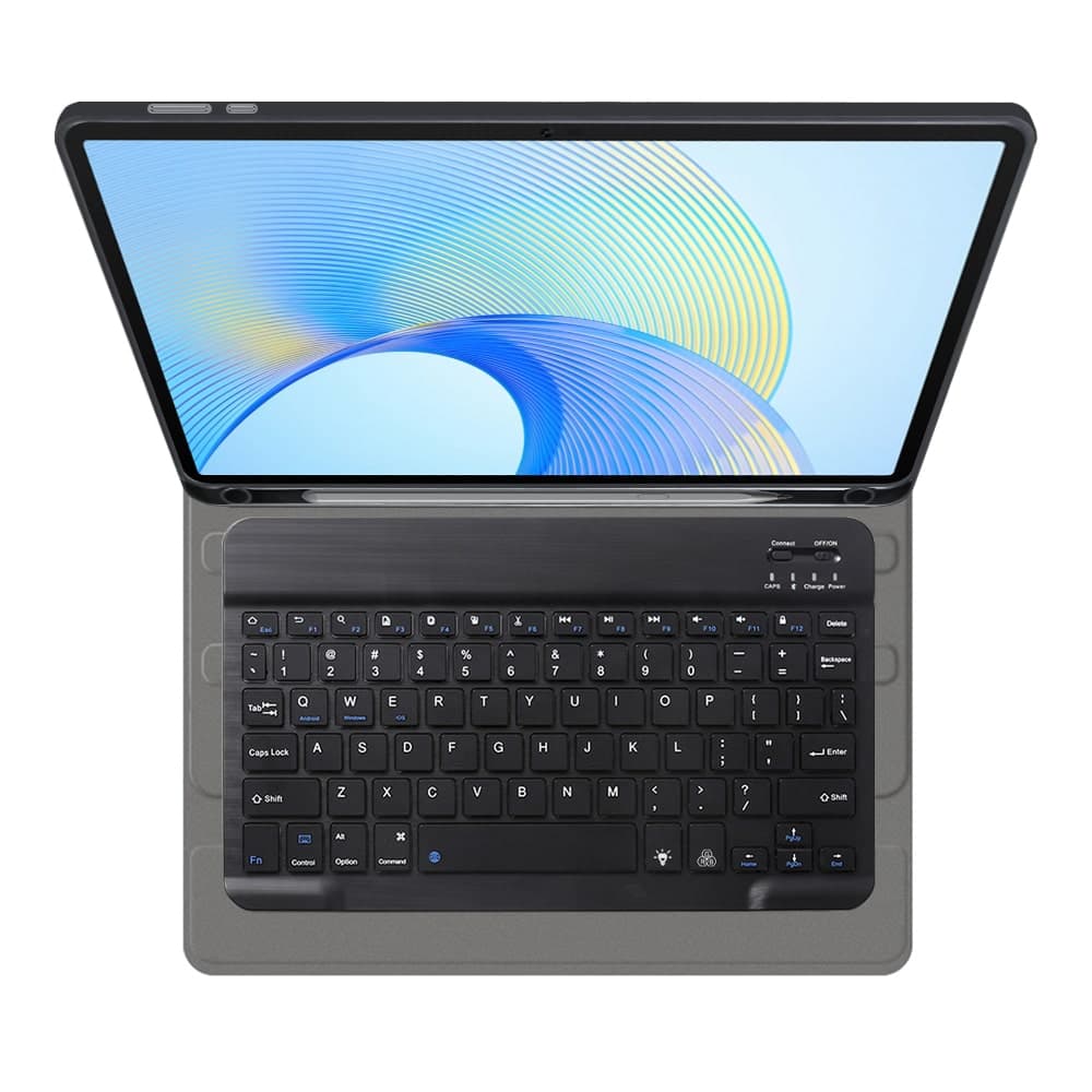 Techsuit - CozyTab Case (with Pencil Holder/RGB Wireless Magnetic Keyboard) - Honor Pad X9 / X8 Pro - Black 5